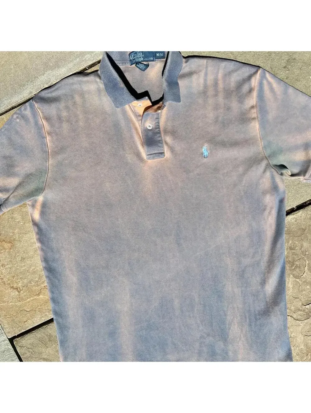 Neo-Vintage Y2K Overdyed Blue Orange Polo Ralph Lauren Polo